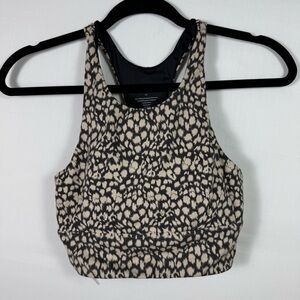 Varley Black and Cream Sports Bra Women’s Size XS